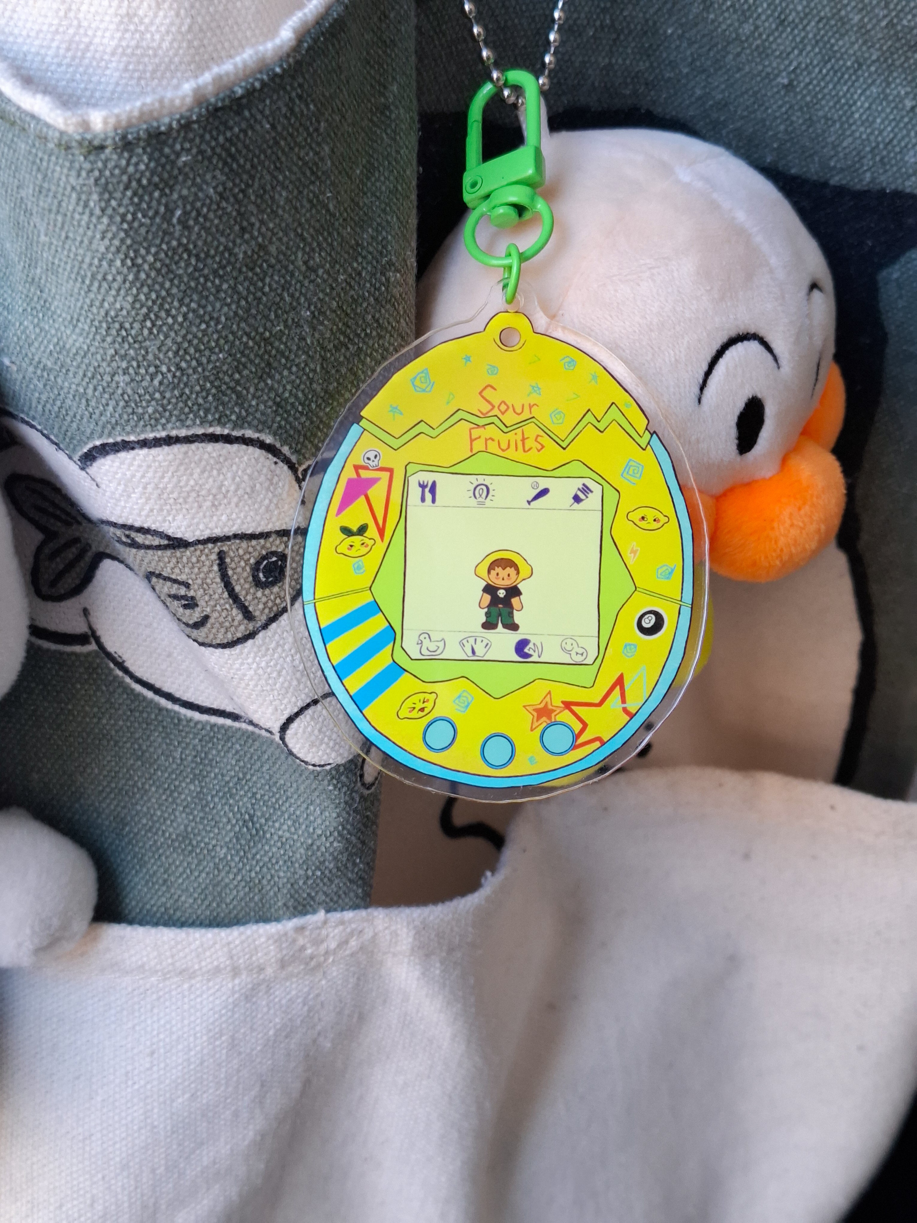 Sour Face Bag Charm