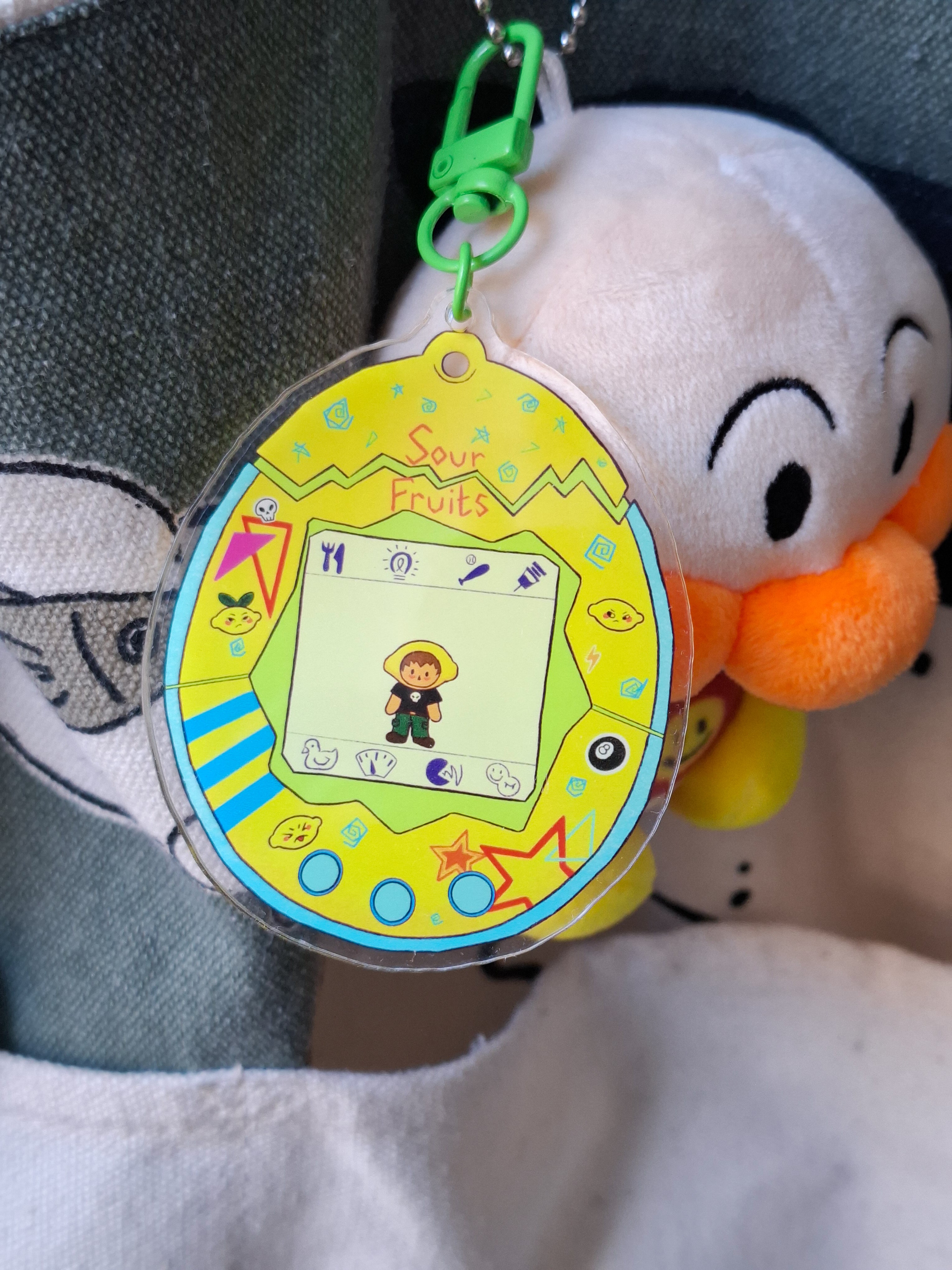 Sour Face Bag Charm
