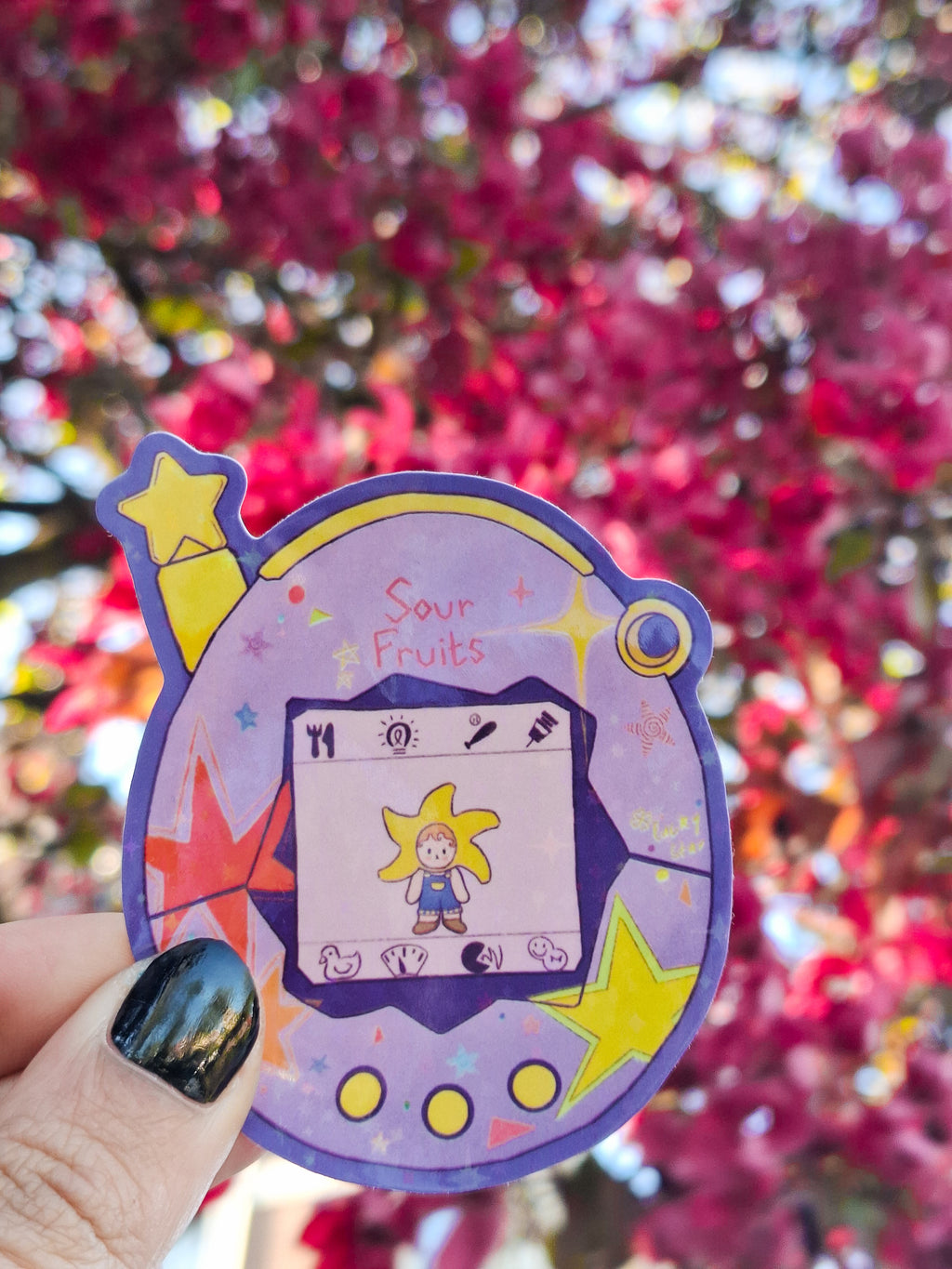 Star Fruit Tamagotchi Sticker