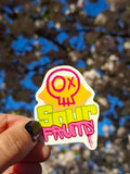 Sour Fruits Logo Sticker